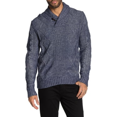 Argyle Culture Modified Cable Sweater Medium Black Argyle Culture Modified Cable Sweater Medium Black